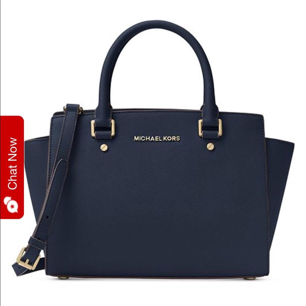Micheal Kors Selma satchel 3 years old. Royal blue
